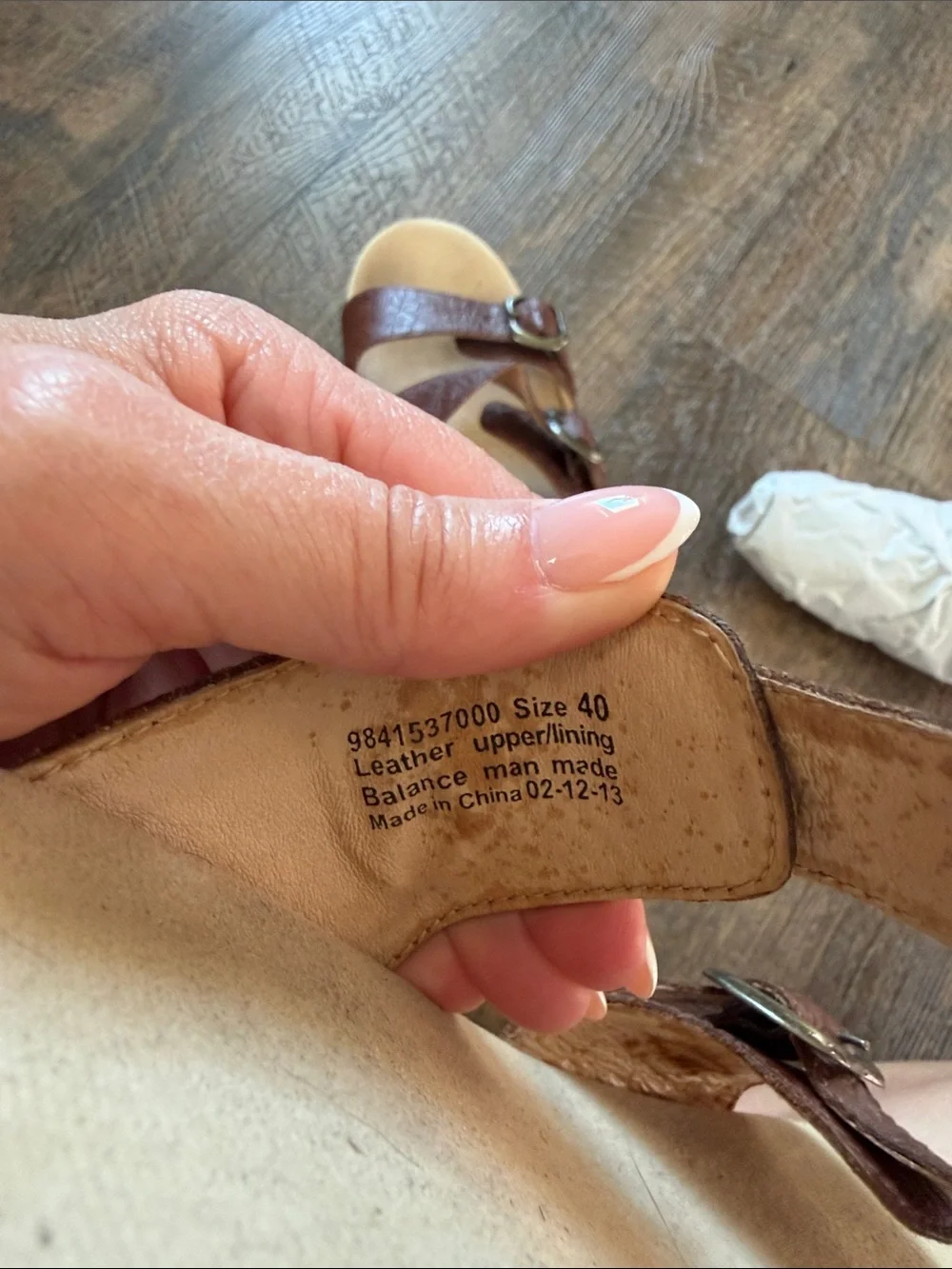 Dansko Sofie Slide Sandal, Double strap, Embossed Brown Size 40 (9.5-10)